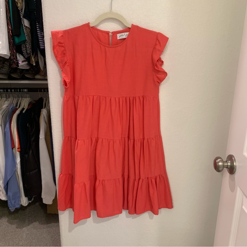 Hot Pink Petal & Pup Mini Dress